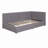Upholstered Daybed with 2 Storage Drawers Twin Size Sofa Bed Frame No Box Spring Needed, Linen Fabric-1444304690