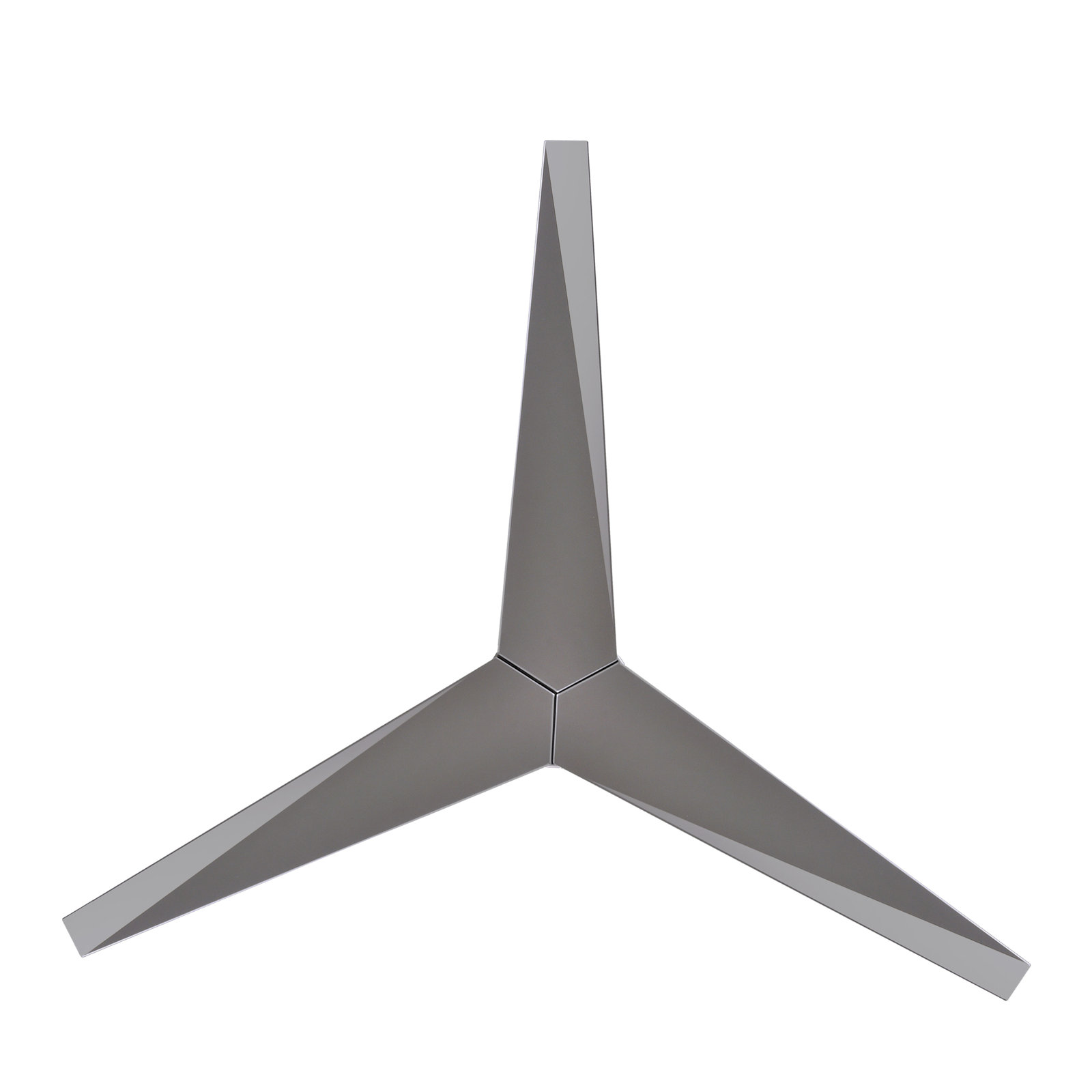56'' 3 Blade Ceiling Fan, Brushed Nickel, Matte Black