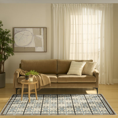 Tapis bleu Maridee