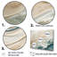 Impression sur toile encadrée moderne bleu et beige sable IV - Coastal Beach Sand-1223479205-1223479192
