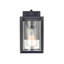 Lanterne murale d'extérieur à brancher H 9 po noire à 1 ampoule-70611787-70611788