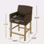 Tabouret de comptoir rembourré de 30,5 po - -1383015726-1383015713-1383015715