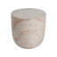 Outdoor/Indoor Lightweight Concrete Side Table/Travertine Finish