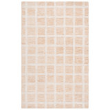 Pine Hand Tufted Wool/Cotton Geometric Area Rug in Orange / Ivory