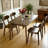 Solid Wood Dining Table,Rectangular Dining Table, Mid Century Modern Kitchen Table With Rounded Corners, Easy To Assemble, Small Dining Table For Dining Room, Kitchen, Living Room