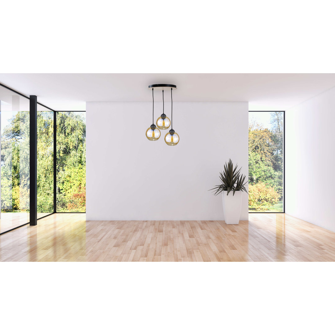 3 - Light Black Cluster Pendant