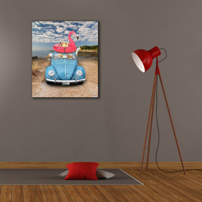  «Ducks At The Beach» par John Hovenstine, art mural sur toile, 26 po x 30 po