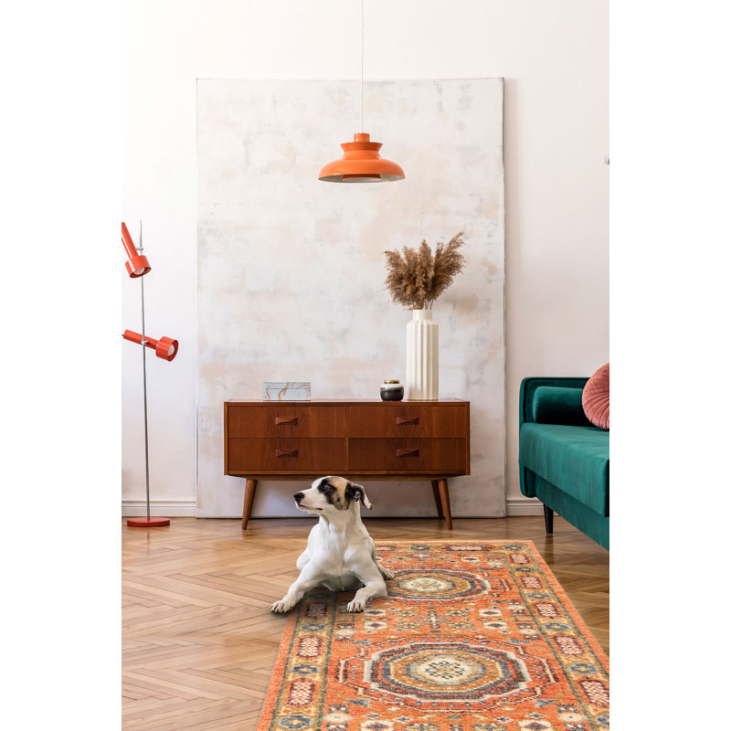 Tapis unique en cuivre 2 pi 7 po x 8 pi 2 po Jules Serapi
