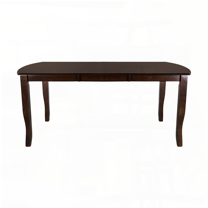 Extendable Dining Table with Separate Leaf – Dark Cherry Finish