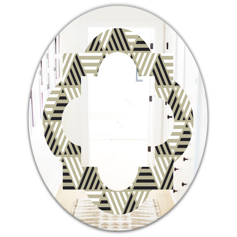 Miroir mural éclectique Quatrefoil, H 31,5 po x l 23,7 po