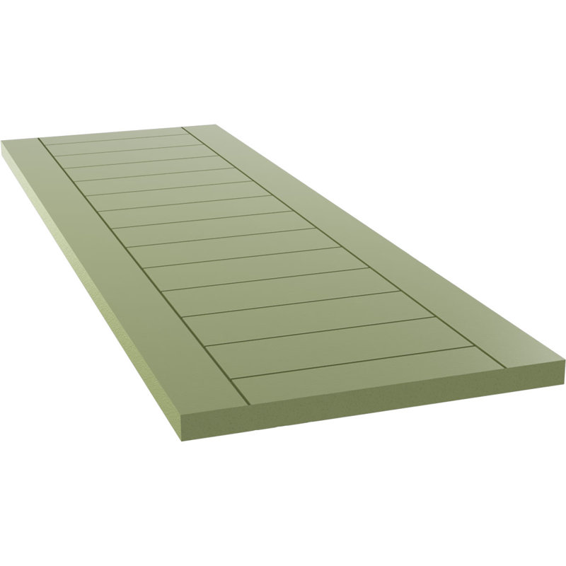 Volets à fixation fixe en PVC True Fit, L 15 po, Vert mousse, H 36 po