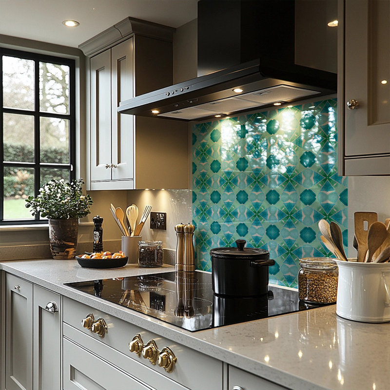 Cool Boho Chic Summer Splash Back, 50cm L x 60cm W
