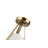 Brass Empire Pendant with Tapered Fabric Shade