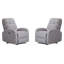 Ensemble de deux fauteuils inclinables électriques