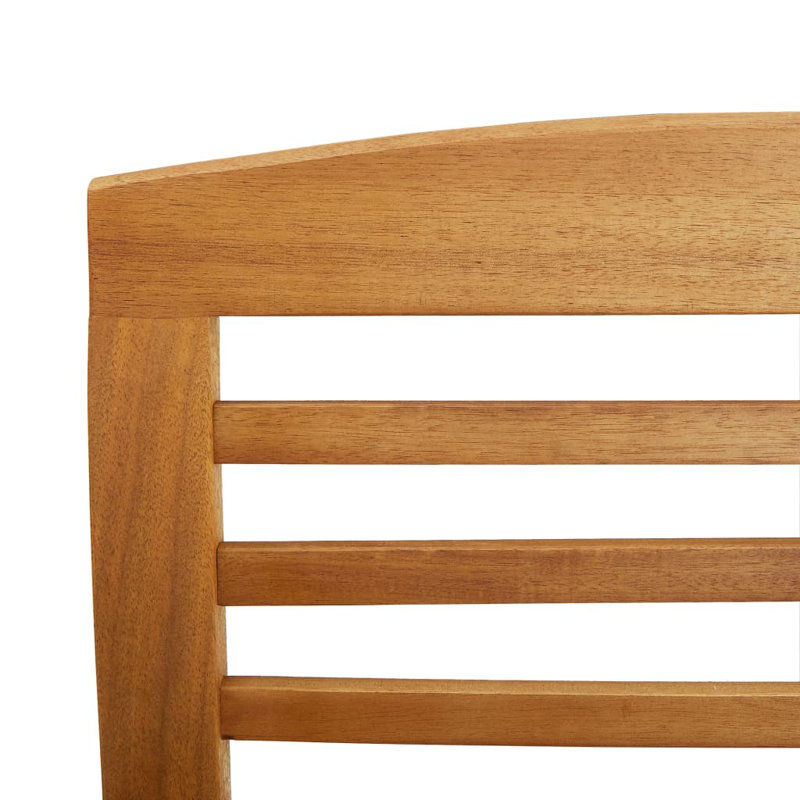 Bellariva 4 Piece Garden Lounge Set Solid Acacia Wood, Brown, 2 x Bench + Table
