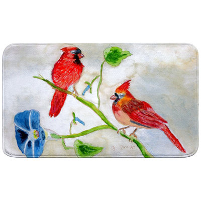 Betsy's Cardinals Bath Mat
