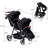 Foldable Double Stroller Track Tandem Stroller For Infant And Toddler