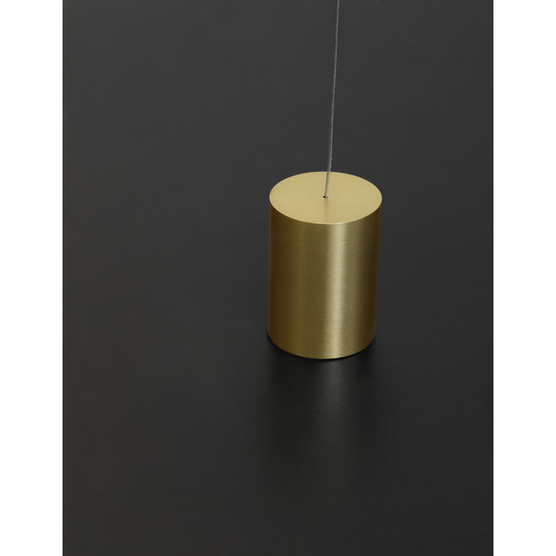 1 - Light LED Unique/Statement Pendant, Gold