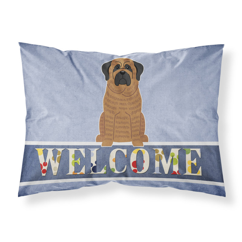 Taie d’oreiller welcome, Mastiff bringé