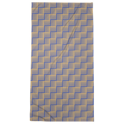 Serviette de bain à rayures Baskettressée classique