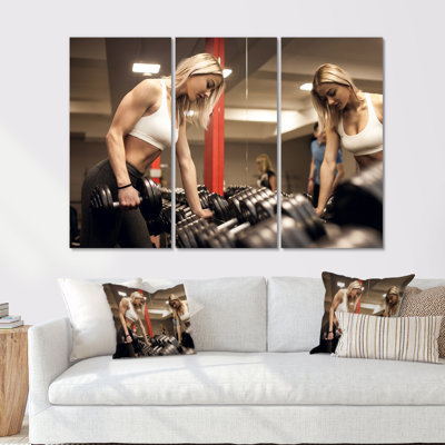 «Aérobie», ensemble d'œuvres d'art sur toile d'aérobie et de musculation