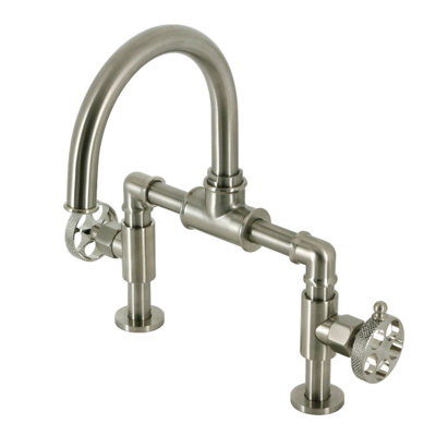 Robinet de salle de bain à large entraxe avec bonde Webb