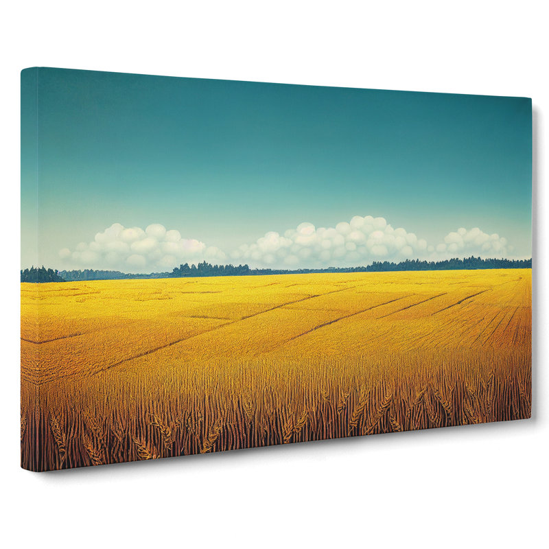 Stupendous Wheat Field - Wrapped Canvas