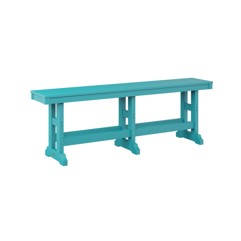Banc de jardin 66 po Berlin Gardens, H 18 po x l 66 po x P 12,5 po, Bleu Aruba