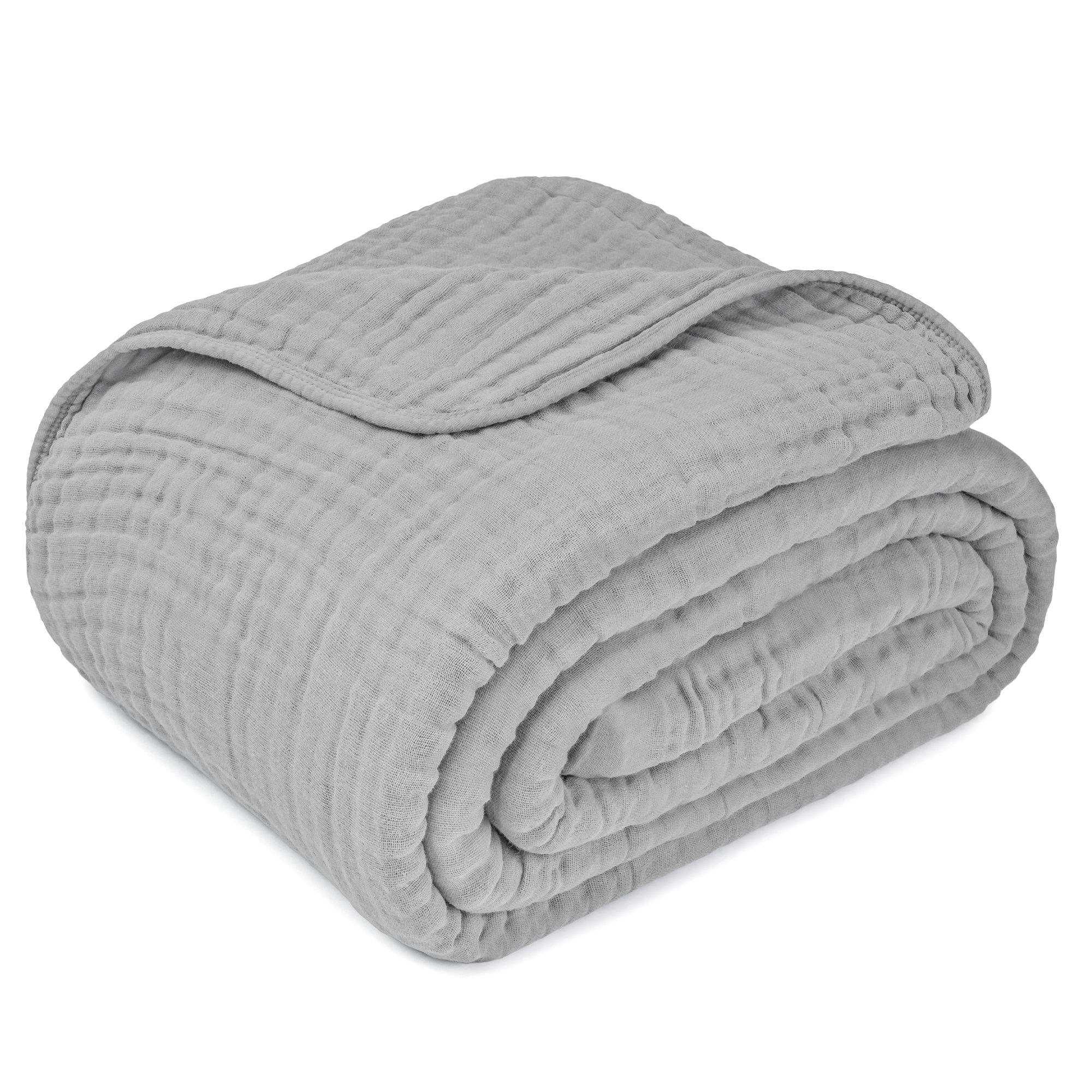 Karlina Muslin Blanket, Twin, Gray