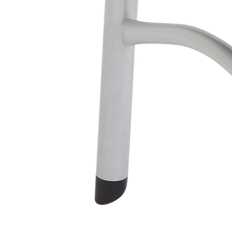 Ensemble de 8 chaises pliantes robustes en plastique NPS® 600 Series, Gris anthracite ardoise / blanc