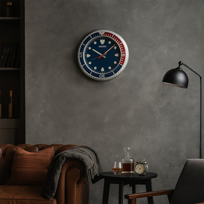QXA849SLH Heritage Design Clock, Silver-Tone