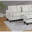 Ensemble de canapé modulaire 3 pièces RAF Chaise LAF avec repose-pieds beige et velours côtelé pour salon moderne-1504009657
