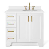 37 IN.  Single Bathroom Vanity