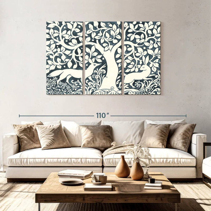 Brampt Forest Life III, 48" H x 74" W