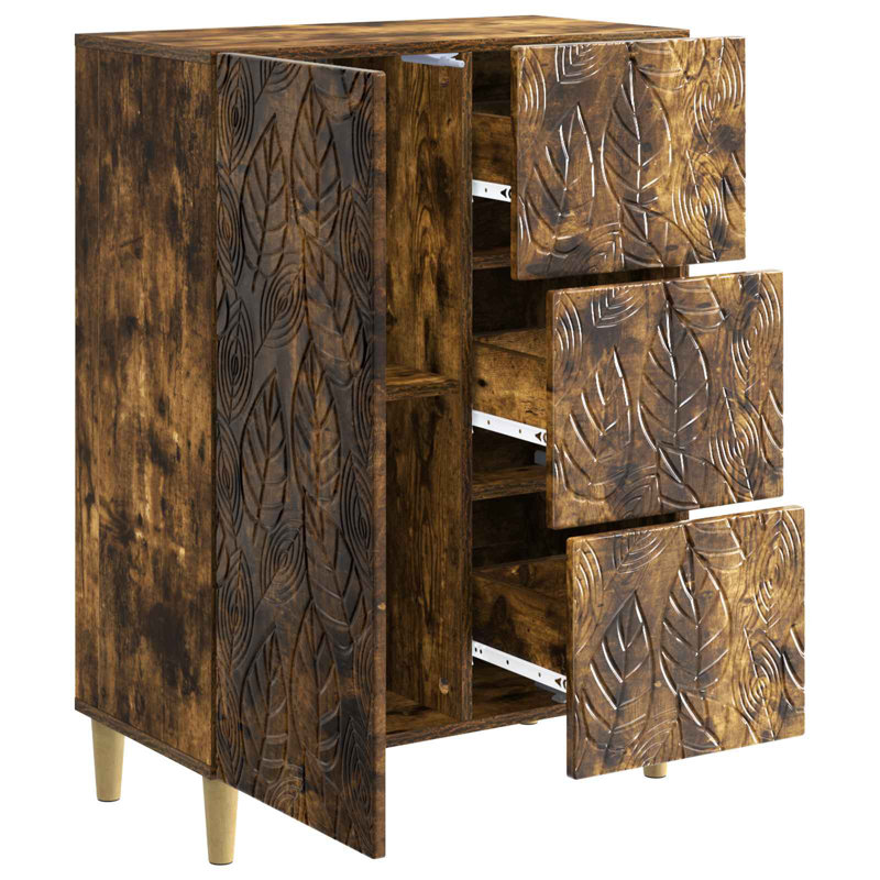 66cm Sideboard, Smoked Oak