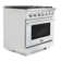 Cosmo 36 in. Vista Collection 4.5 cu. ft. Gas Range, 6 Burners, Convection Oven, LED Light Panel in Modern Stainless Steel