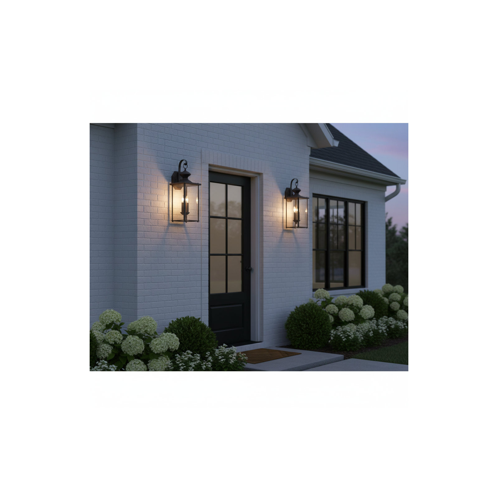 Tiernan 2 Light Outdoor Wall Light, Antique Bronze, No