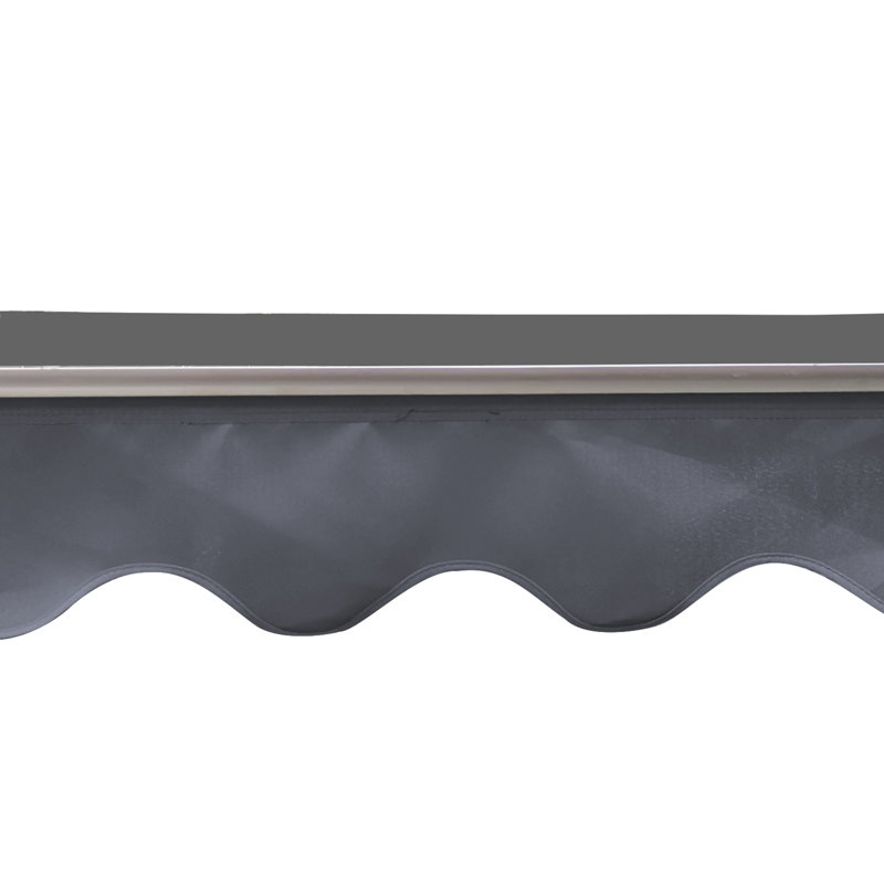 Auvent de porte en polycarbonate et aluminium de 34 po pour mur de béton en maçonnerie (doublon retiré de la liste conceptuelle)