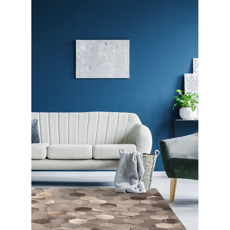 Chipman Cowhide Geometric Indoor Rug