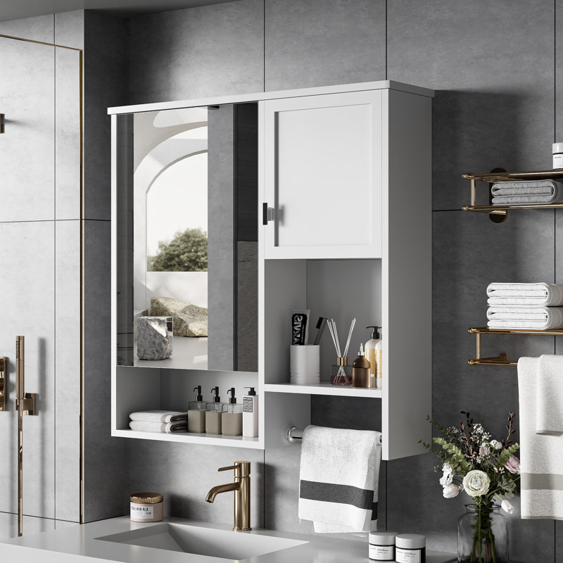 Wall Mounted Bathroom Cabinet with Mirror