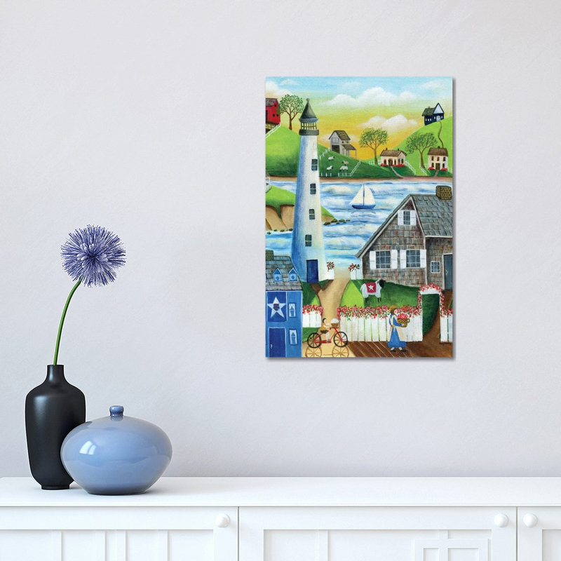 By The Sea by Cheryl Bartley - Wrapped Canvas Print