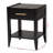 Lynnwood Black 1-Drawer & 1-Shelf Nightstand With Metal Pull, 22.69" H X 17.53" W X 15.57" D-568208187