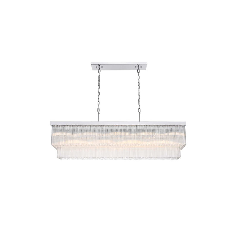 Lustre Harlow de 53 po en chrome, Chrome chrome