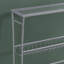 Console-canapé étroite, chambre de salon avec vestibule décoratif, verre trempé transparent