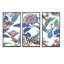 «Fantasy Flowers Paisley» - Ensemble de 3 reproductions sur toile flottantes-971129243-971129239