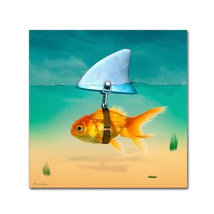 Highland Dunes Gold Fish On Canvas by Mark Ashkenazi Print & Reviews ...