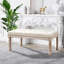 Polyester Blend Upholstered Bench