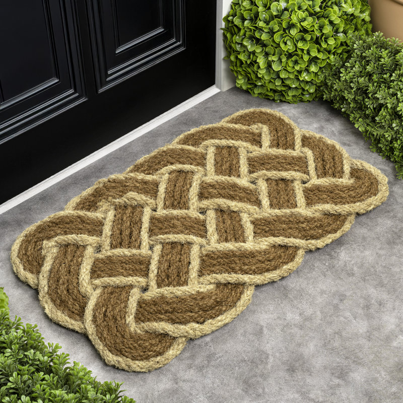 Tapis de porte intérieur / extérieur Cowgill Classic, Naturel / blanchi