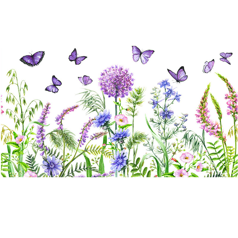 Autocollant mural fleur