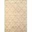 Moroccan Wool Geometric Area Rug in Ivory